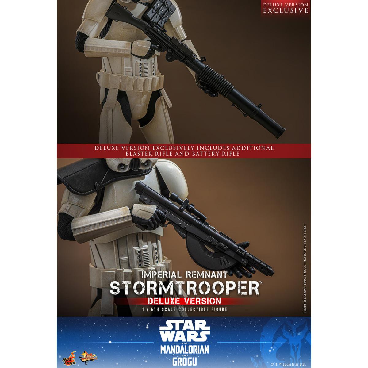 Hot Toys Star Wars - Imperial Remnant Stormtrooper Deluxe Version 1/6 MMS837 - Star Wars: The Mandalorian & Grogu