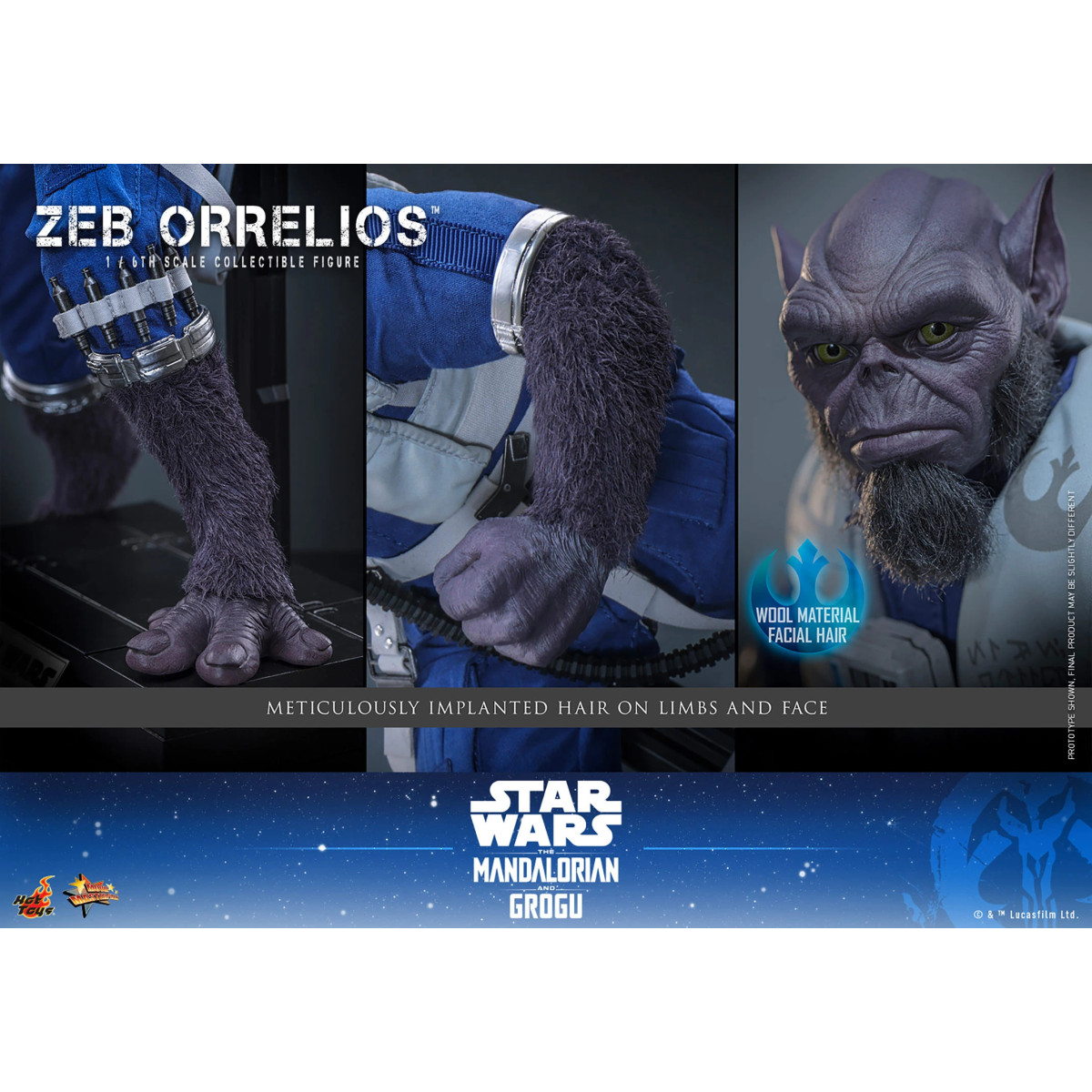 Hot Toys Star Wars - Zeb Orrelios 1/6 MMS876 - Star Wars: The Mandalorian & Grogu