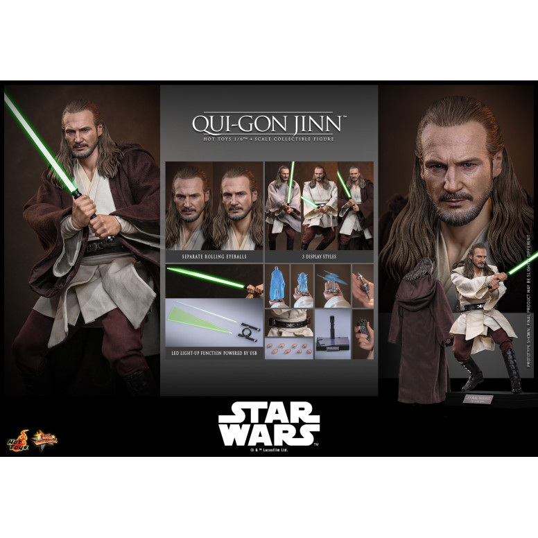 Hot Toys Star Wars The Phantom Menace - Qui-Gon Jinn 1/6 MMS880