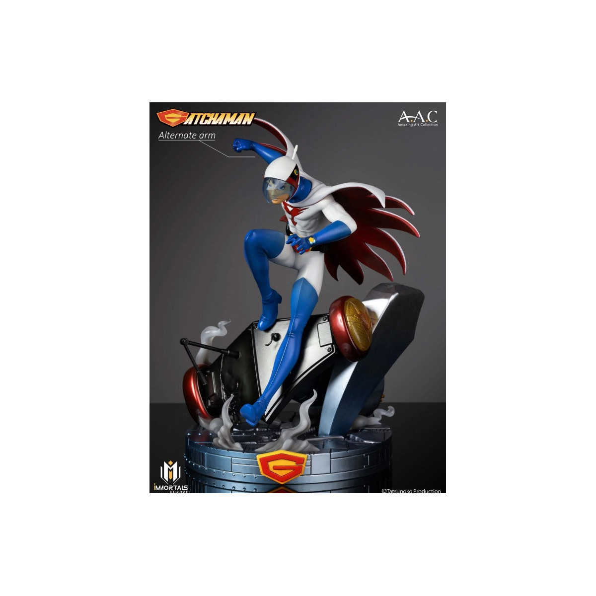 Immortals Collectibles Gatachman - Ken The Eagle The Leader Of The Science Ninja Team - Amazing Art Collection 1/7