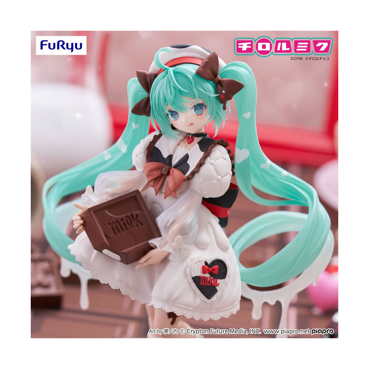 Furyu Trio-Try-iT - Hatsune Miku Milk Ver. - Hatsune Miku x Tirol Choco