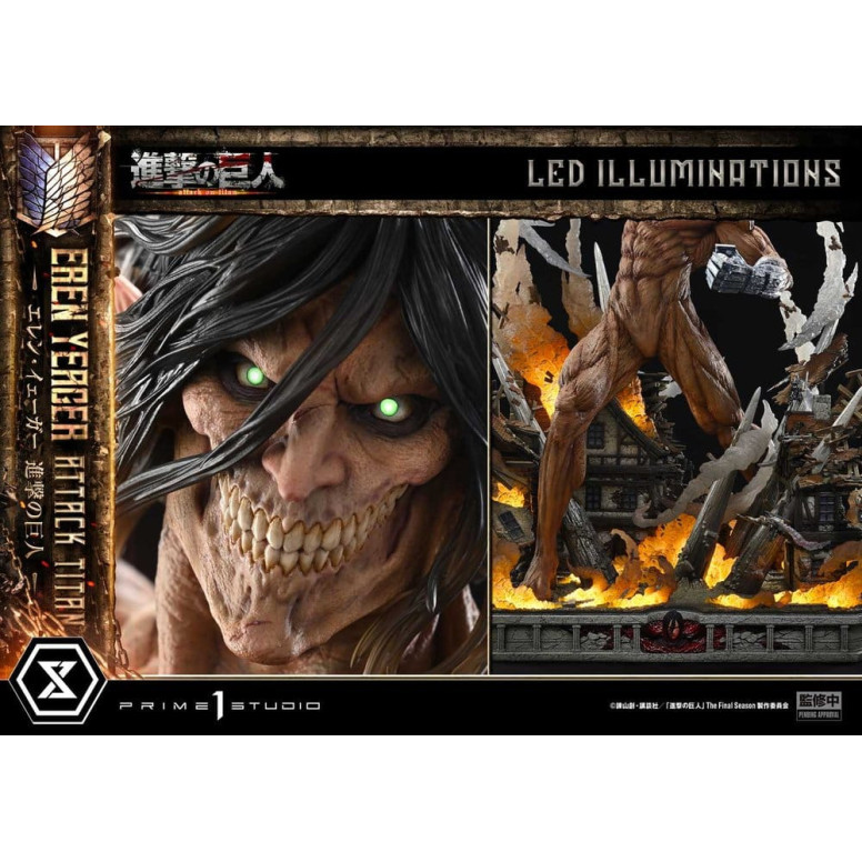 Prime 1 Studio Attack on Titan (Tv Animation) Eren Yeager Attack Titan - Ultimate Diorama Masterline series