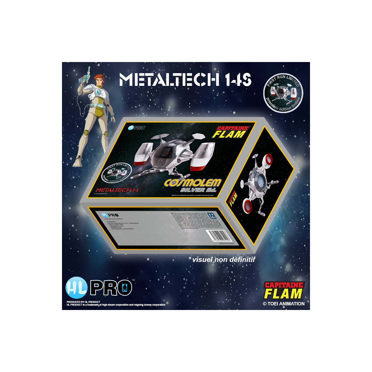 High Dream Metaltech 11 - Captain Future - Captain Future - Cyberlabe Retro Edition - Future Comet Figurine