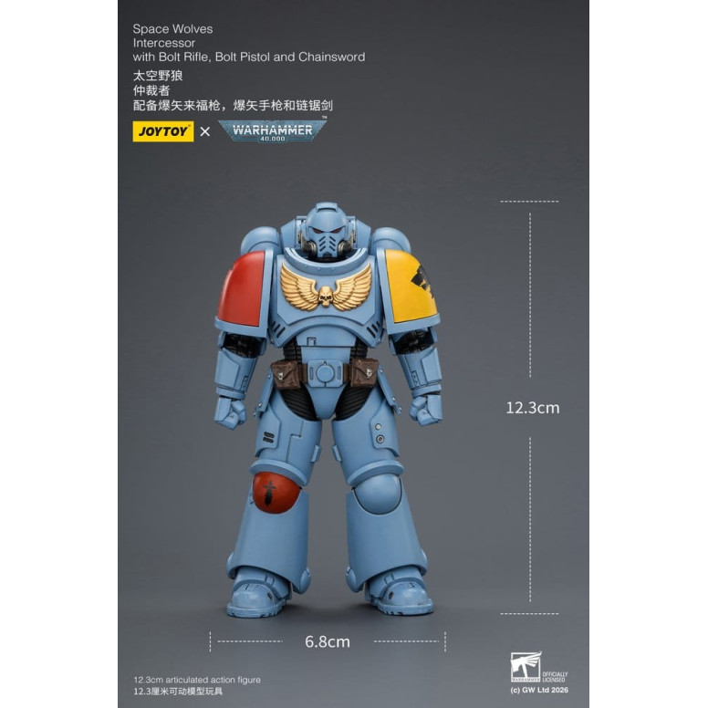 JoyToy Space Marines - Space Wolves - Intercessors 1/18 - Warhammer 40K