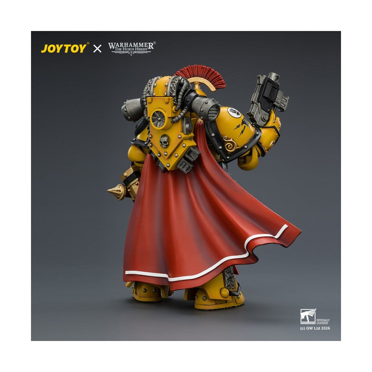 Joytoy - Warhammer - Imperial Fists - Legion Praetor in Mk III Rüstung mit Power Sword und Bolt Pistol - The Horus Heresy