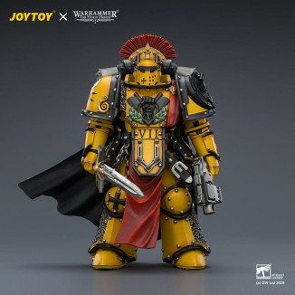 Joytoy - Warhammer - Imperial Fists - Legion Praetor in Mk III Rüstung mit Power Sword und Bolt Pistol - The Horus Heresy