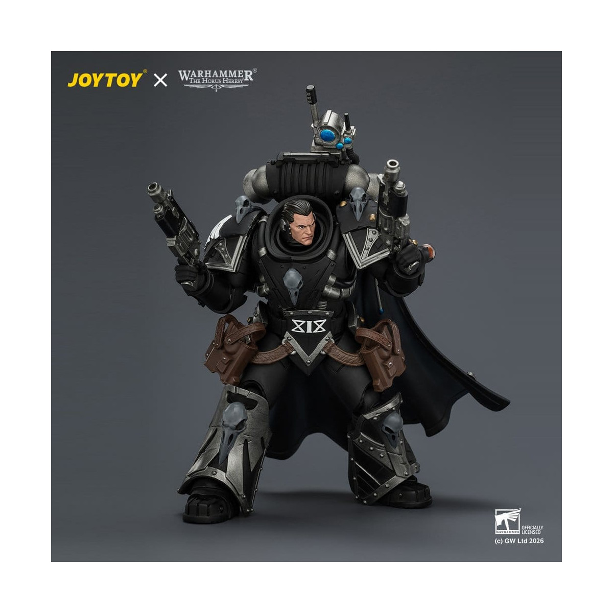 JoyToy Space Marines - Raven Guard - Kaedes Nex, the Blood Crow with Fulcrum hand cannons 1/18 - Warhammer 40k