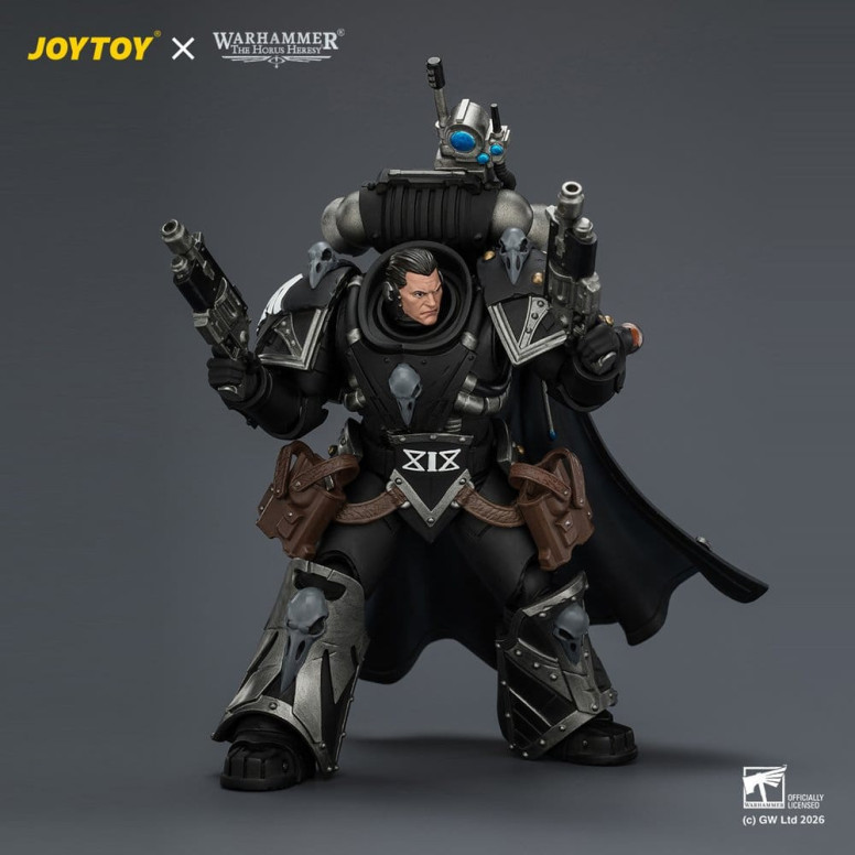 JoyToy Space Marines - Raven Guard - Kaedes Nex, the Blood Crow with Fulcrum hand cannons 1/18 - Warhammer 40k