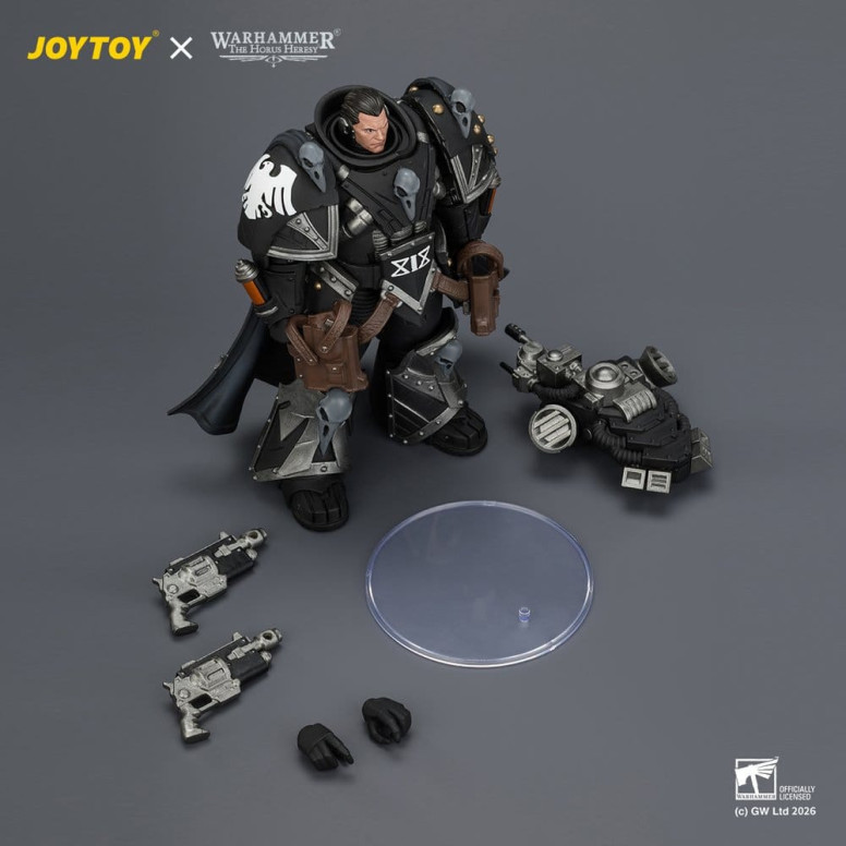 JoyToy Space Marines - Raven Guard - Kaedes Nex, the Blood Crow with Fulcrum hand cannons 1/18 - Warhammer 40k