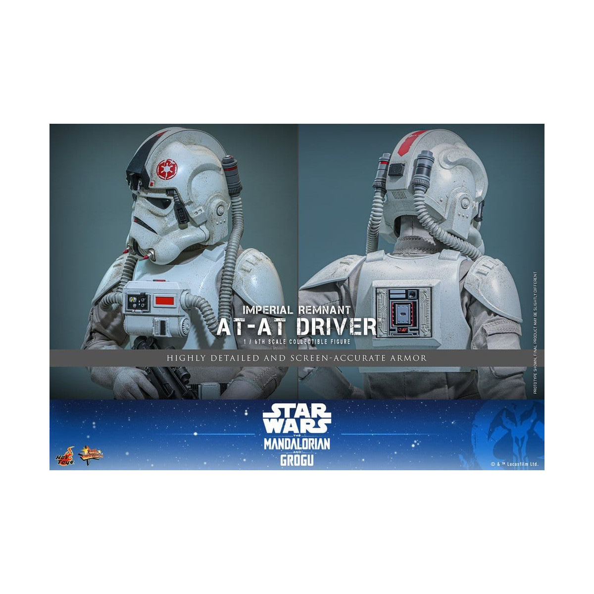 Hot Toys Star Wars - Imperial Remnant AT-AT Driver 1/6 MMS845 - Star Wars: The Mandalorian & Grogu