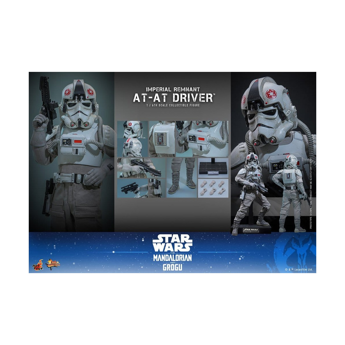 Hot Toys Star Wars - Imperial Remnant AT-AT Driver 1/6 MMS845 - Star Wars: The Mandalorian & Grogu