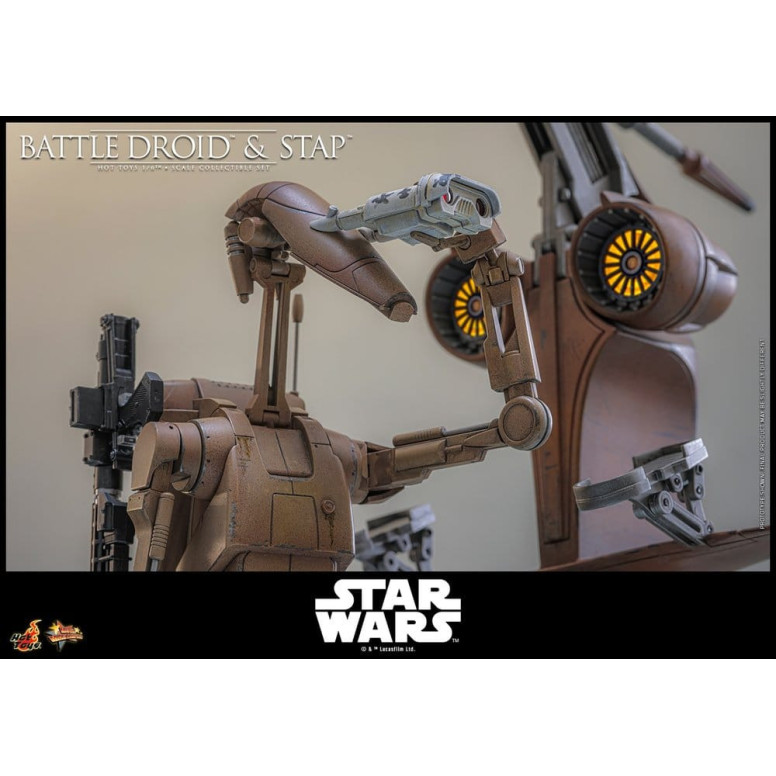 Hot Toys - Battle Droid & STAP MMS 1/6 - Star Wars: The Phantom Menace MMS887