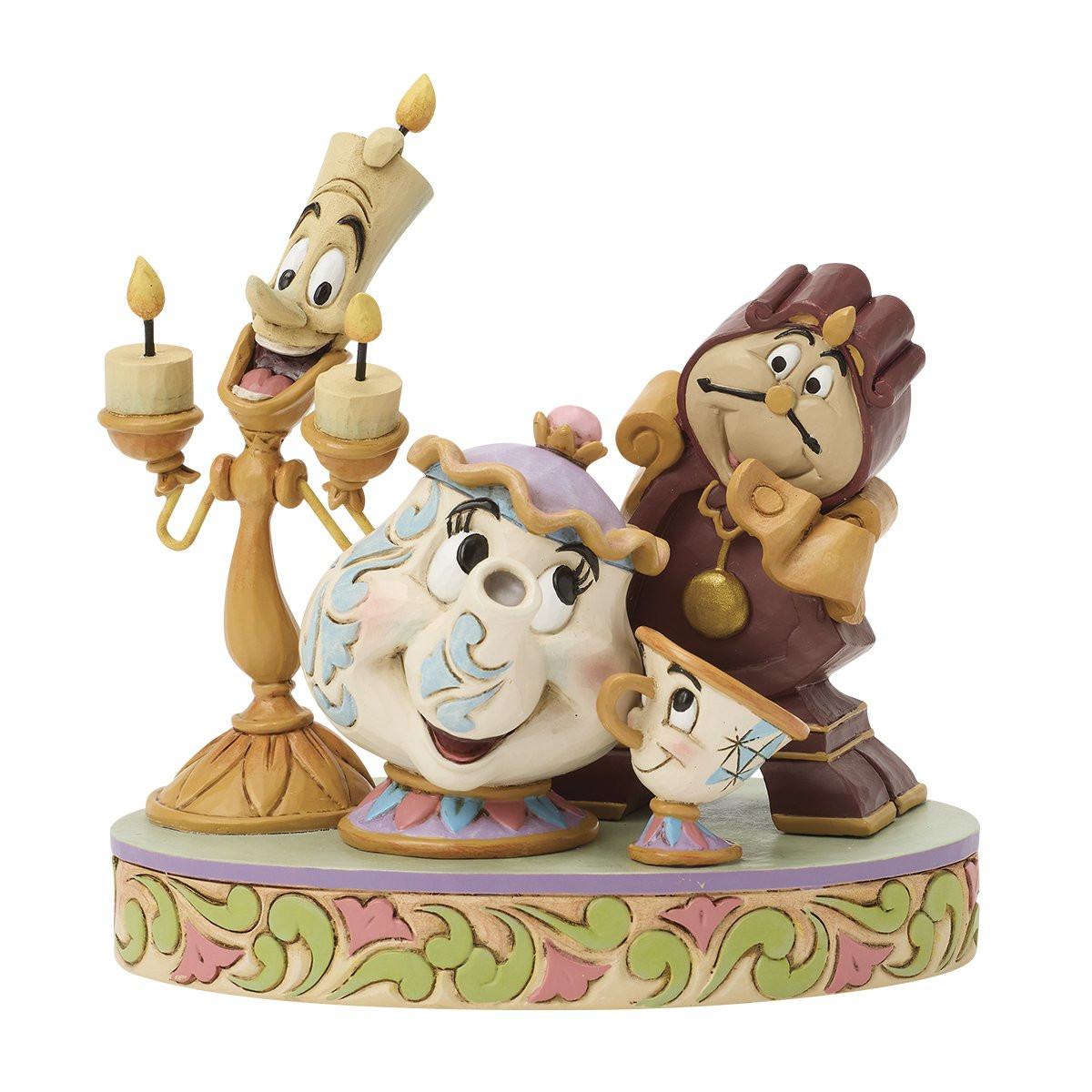 Enesco Die Schöne und das Biest - LUMIERE, MRS POTT, CHIP & COGSWORTH - Disney Traditions by Jim Shore