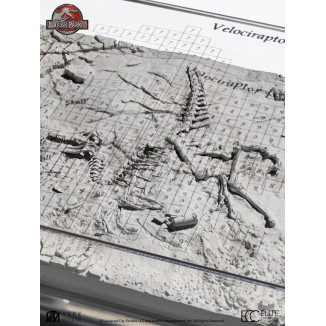 ECC Elite Creature Collectibles - Jurassic Park 3 Karte der Ausgrabungen Velociraptor