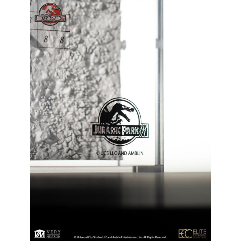 ECC Elite Creature Collectibles - Jurassic Park 3 Karte der Ausgrabungen Velociraptor