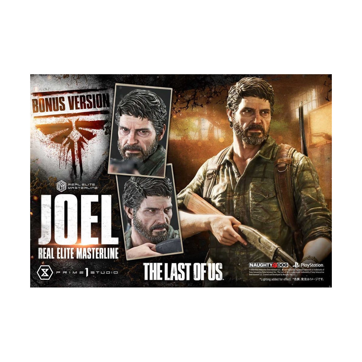 Prime 1 - Joel (The The Last of Us Part I) 1/4 Real Elite Masterline Bonus Version