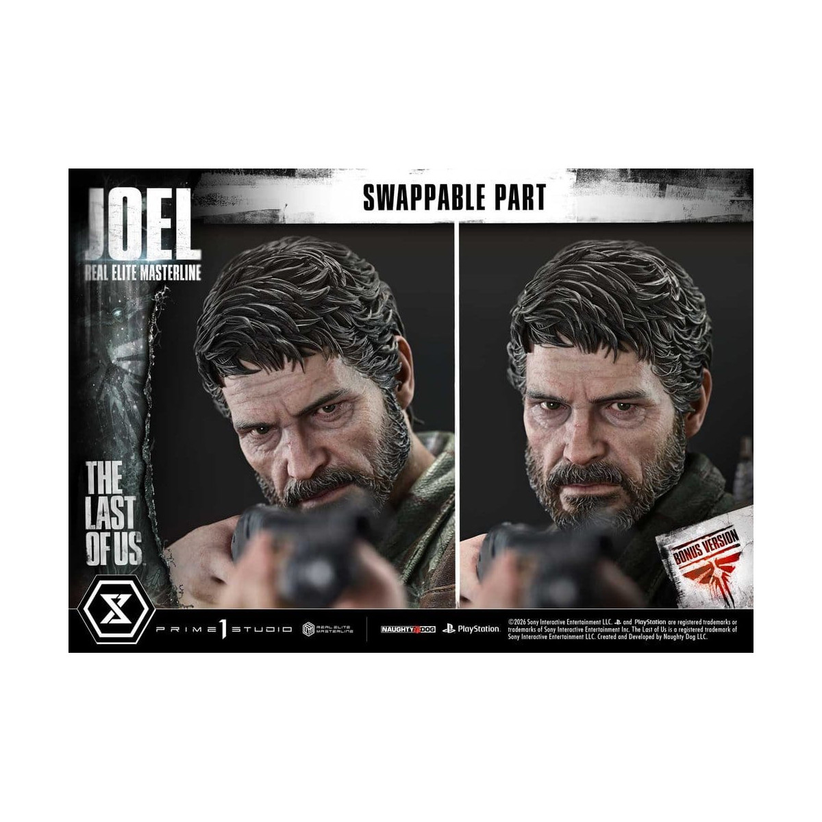 Prime 1 - Joel (The The Last of Us Part I) 1/4 Real Elite Masterline Bonus Version