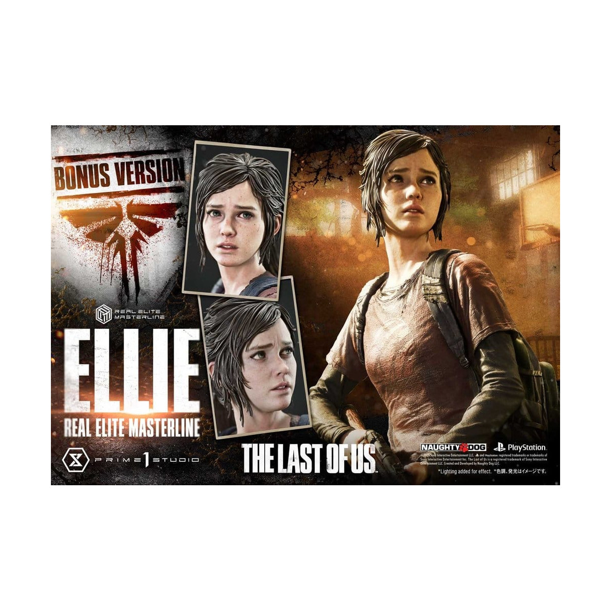 Prime 1 - Ellie (The The Last of Us Part I) 1/4 Real Elite Masterline Bonus Version