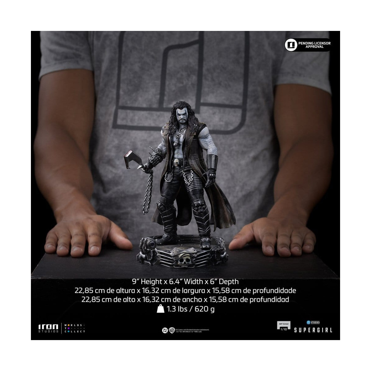 Iron Studios - DC Comics - LOBO Art Scale 1/10 - Supergirl.