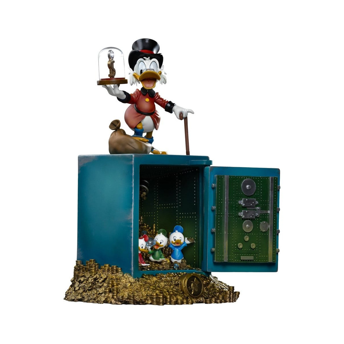 Iron Studios - Disney Uncle Scrooge McDuck and Nephews Deluxe Art Scale 1/10 - Duck Tales