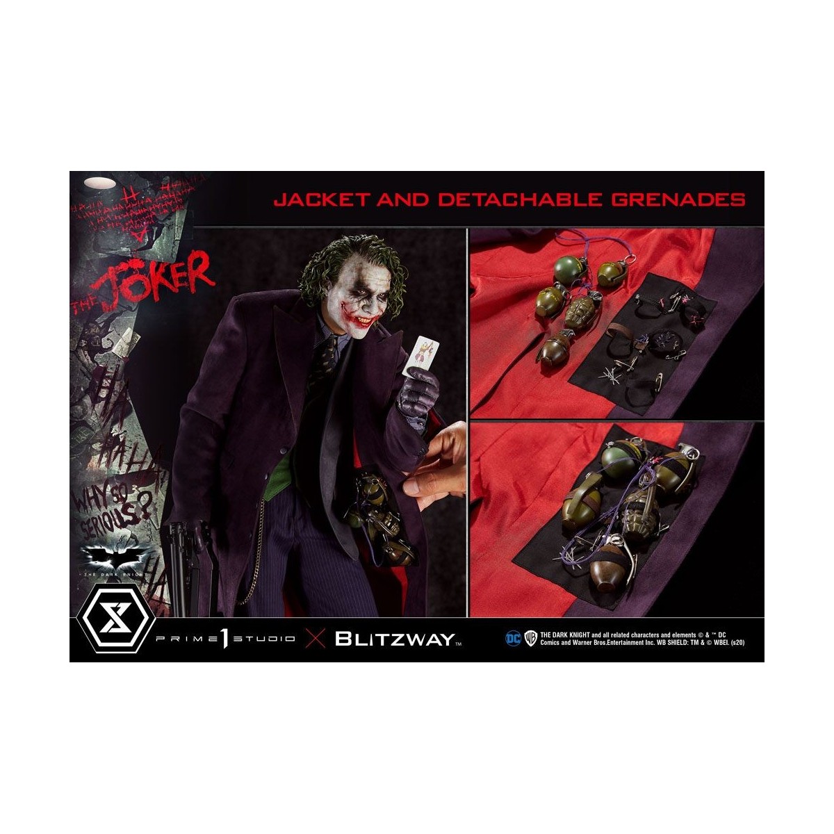 Prime 1 Studio - Der Joker - Der dunkle Ritter - Bonus Ver. 1/3