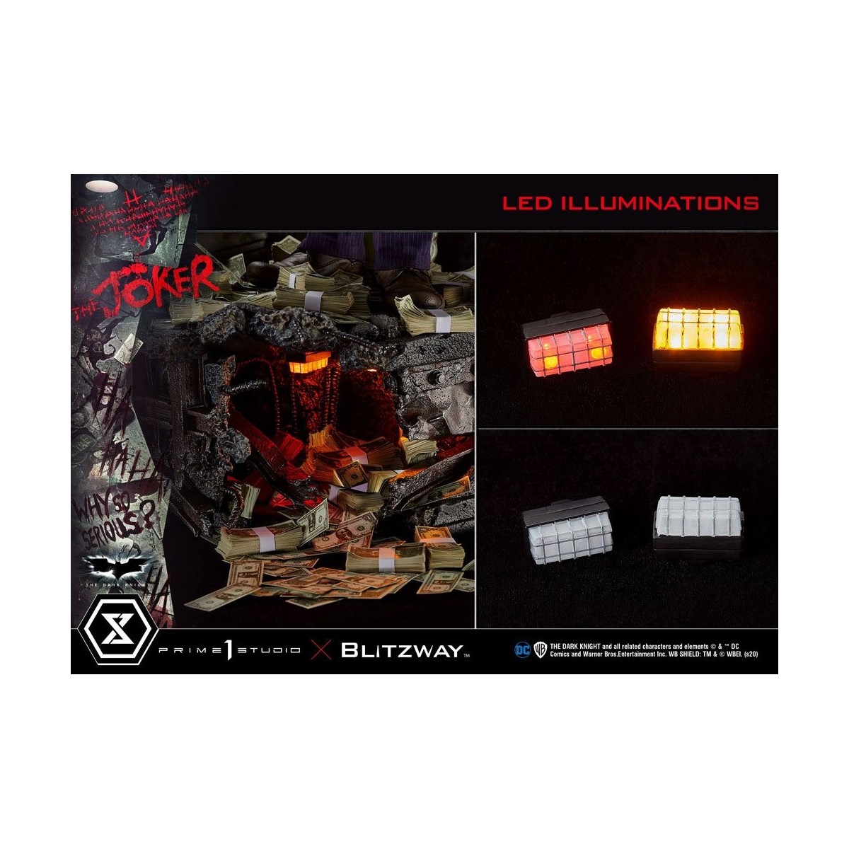 Prime 1 Studio - Der Joker - Der dunkle Ritter - Bonus Ver. 1/3