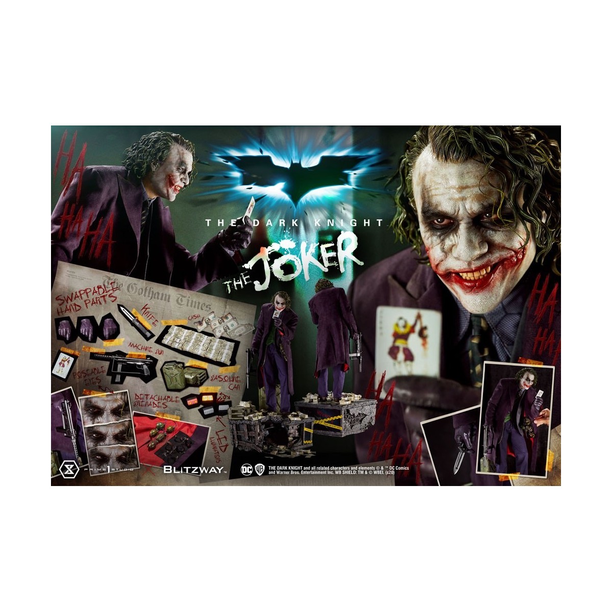 Prime 1 Studio - Der Joker - Der dunkle Ritter - Bonus Ver. 1/3