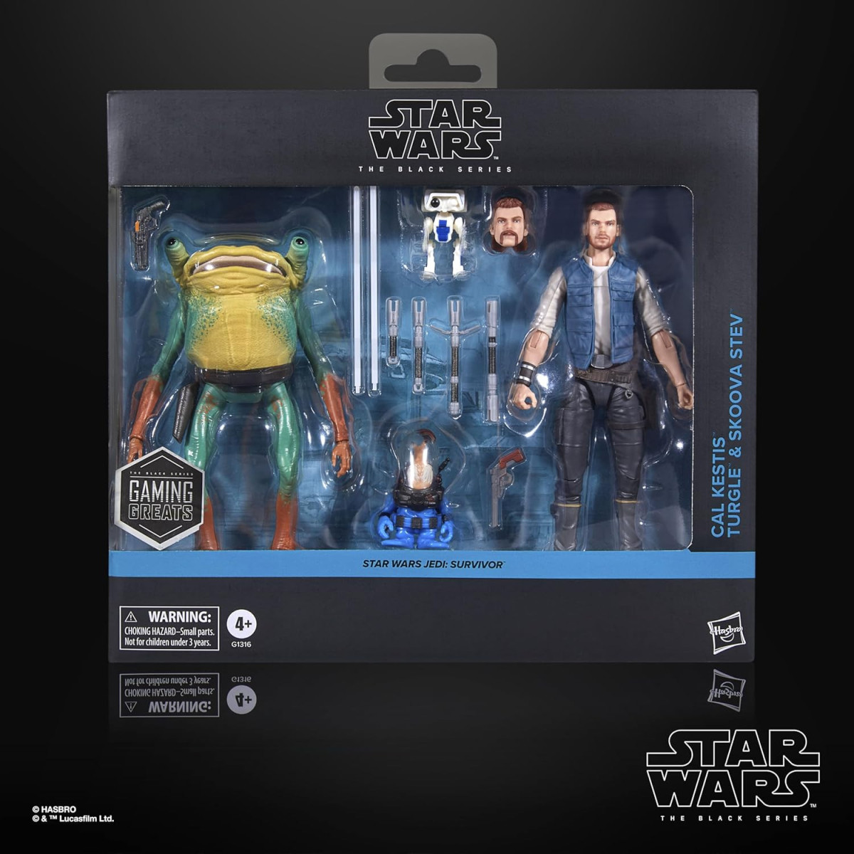 Star Wars Black Series - Jedi Survivor Pack - Cal Kestis, BD-1, Turgle & Skoova Stev