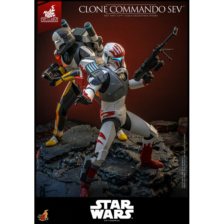 Hot Toys Star Wars - Clone Commando Sev - The Clone Wars 1/6 Hot Toys Exclusive