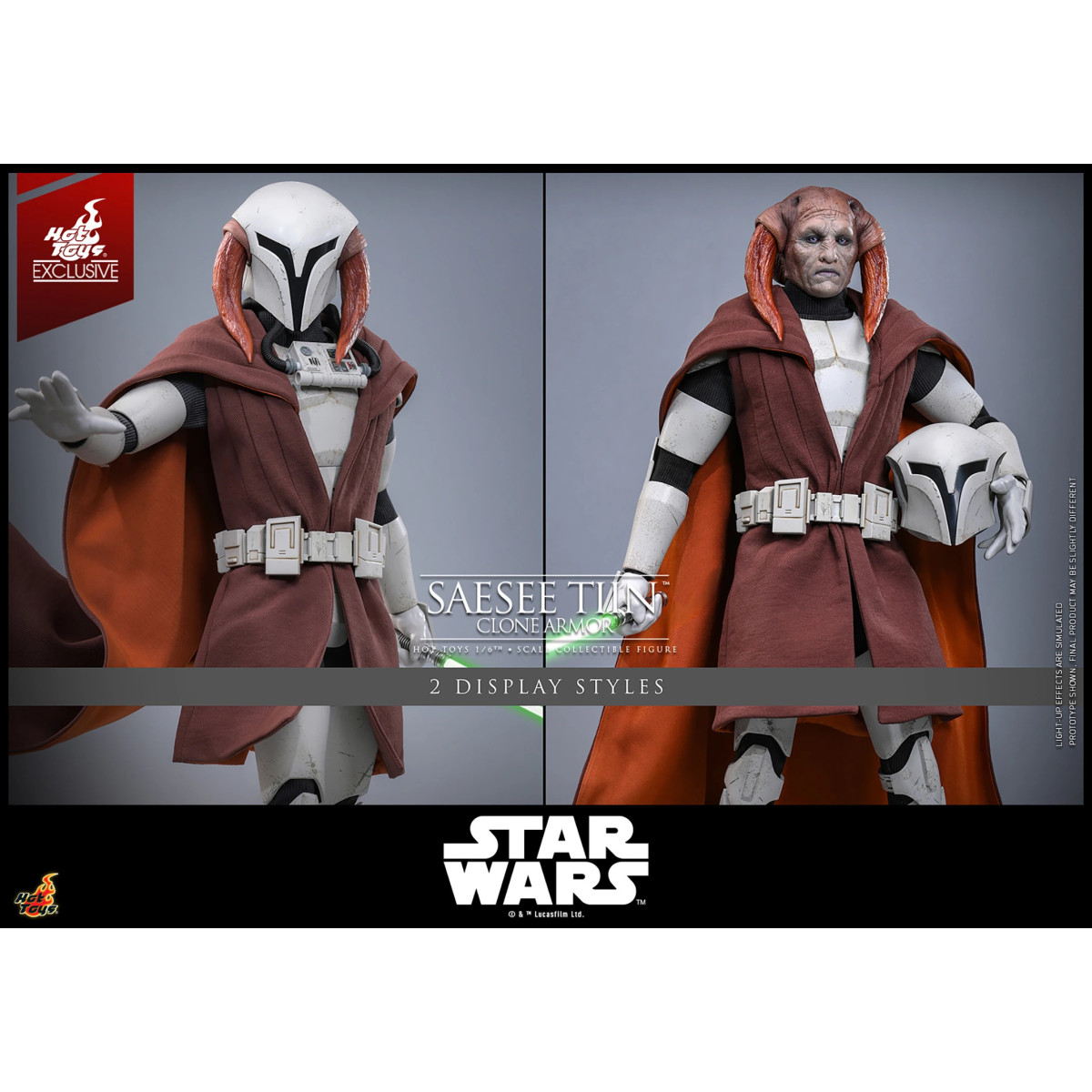 Hot Toys Star Wars - Saesee Tiin (Clone Armor) TMS 1/6 - The Clone Wars Hot Toys Exclusive