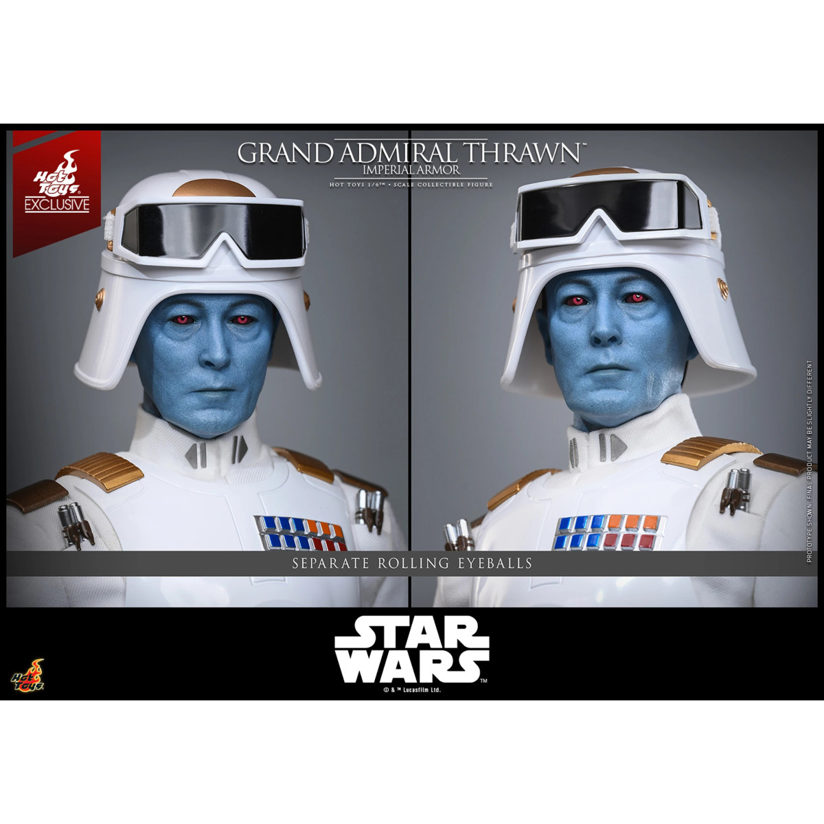Hot Toys Star Wars - Großadmiral Thrawn (Imperial Armor) 1/6 - Rebels - Hot Toys Exclusive