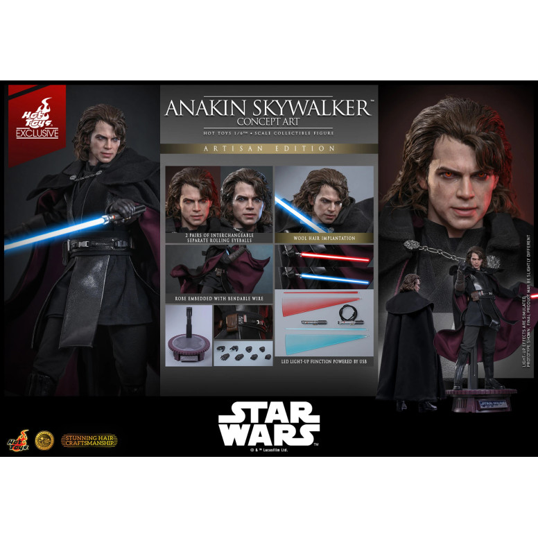 Hot toys Star Wars: Anakin Skywalker (Concept Art Version) (Artisan Edition) MMS 1/6 - Hot Toys Exclusive