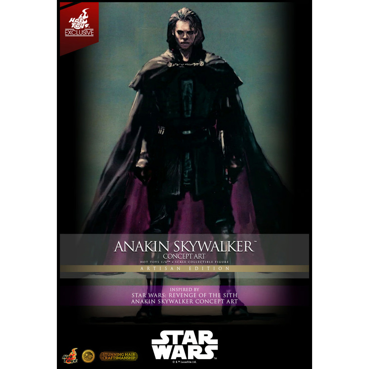 Hot toys Star Wars: Anakin Skywalker (Concept Art Version) (Artisan Edition) MMS 1/6 - Hot Toys Exclusive