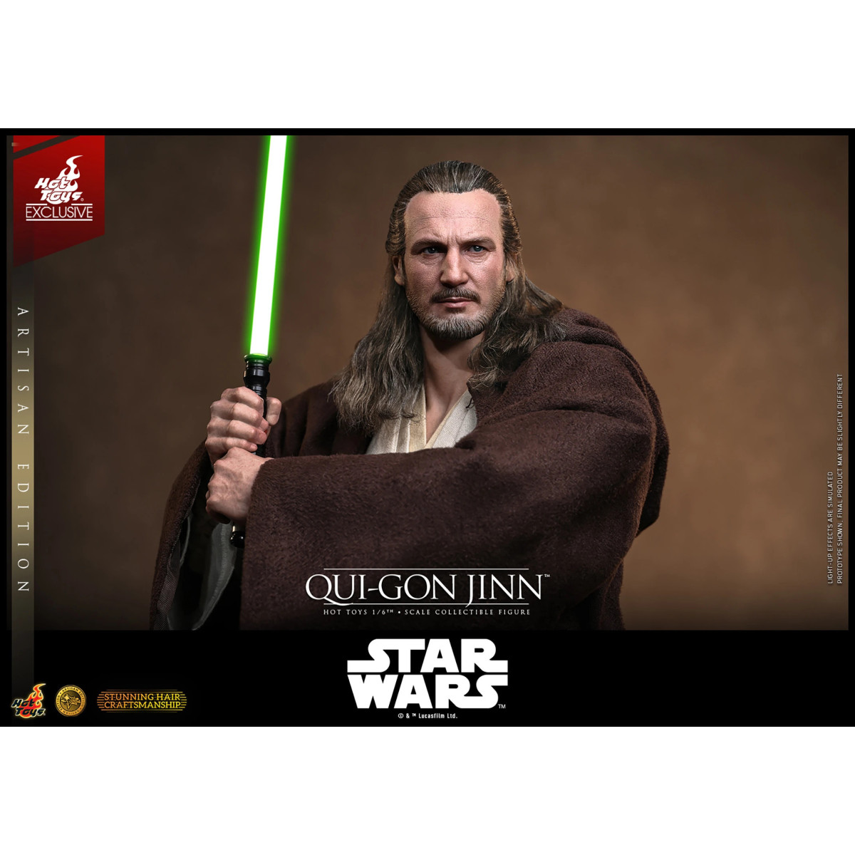Hot Toys Star Wars The Phantom Menace - Qui-Gon Jinn (Artisan Edition) 1/6 MMS881