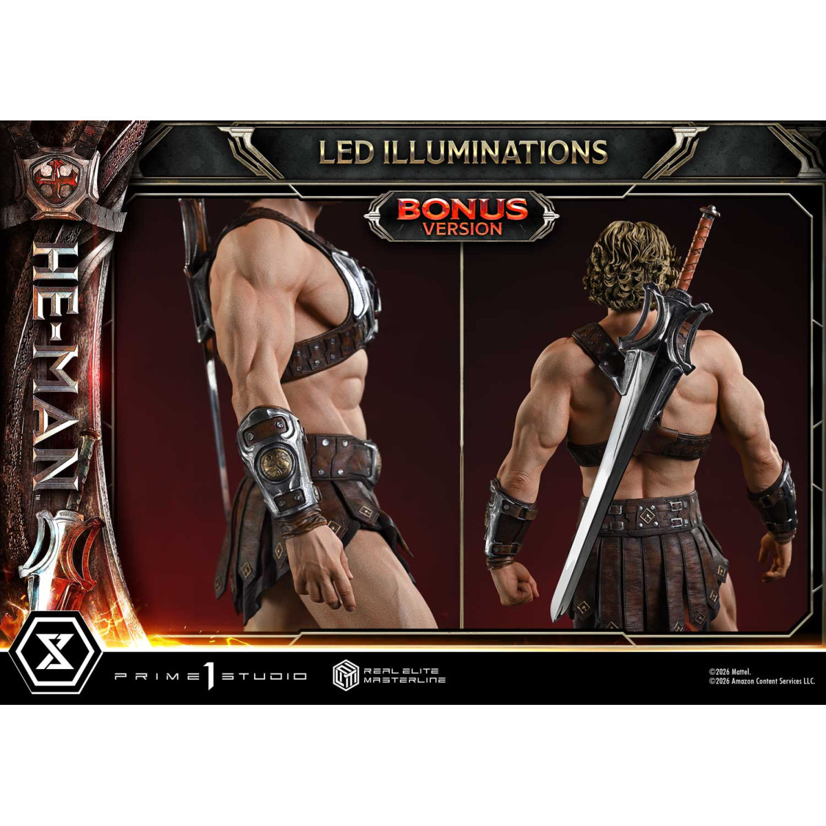 Prime 1 Studio - He-Man Deluxe Bonus Version - Masters of the Universe (2026) Real Elite Masterline 1/3