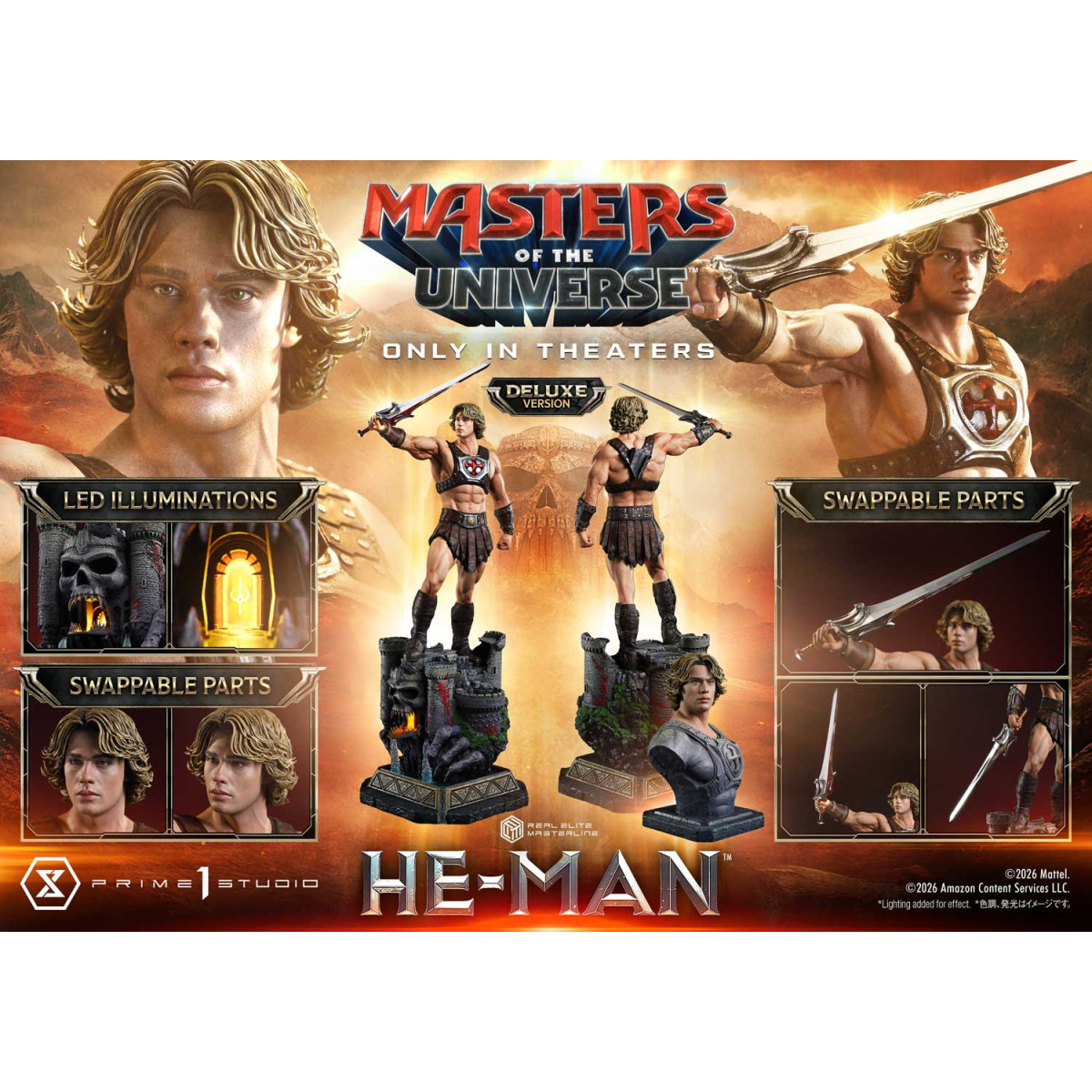 Prime 1 Studio - He-Man Deluxe Bonus Version - Masters of the Universe (2026) Real Elite Masterline 1/3