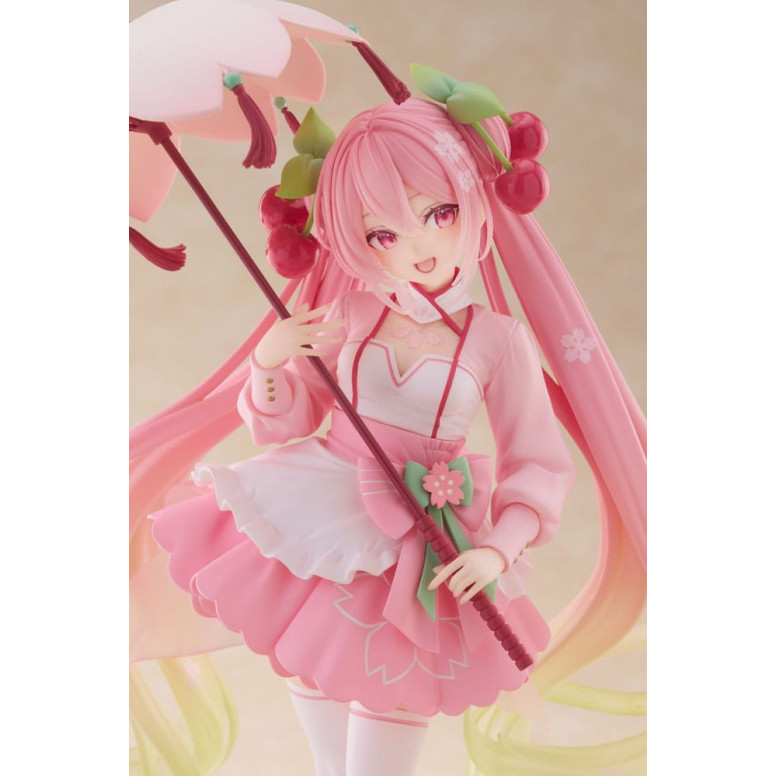 Taito AMP Fig – Hatsune Miku – SAKURA MIKU LANTERN VER. Figur