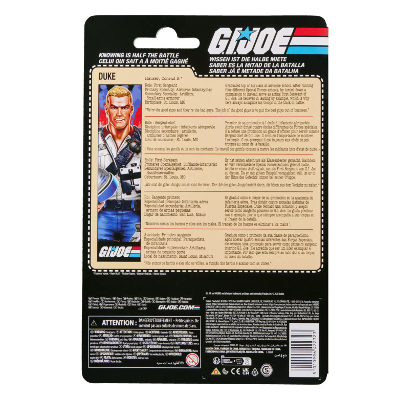 Hasbro G.I.JOE Classified-Serie – USA Duke Retro, in Originalverpackung