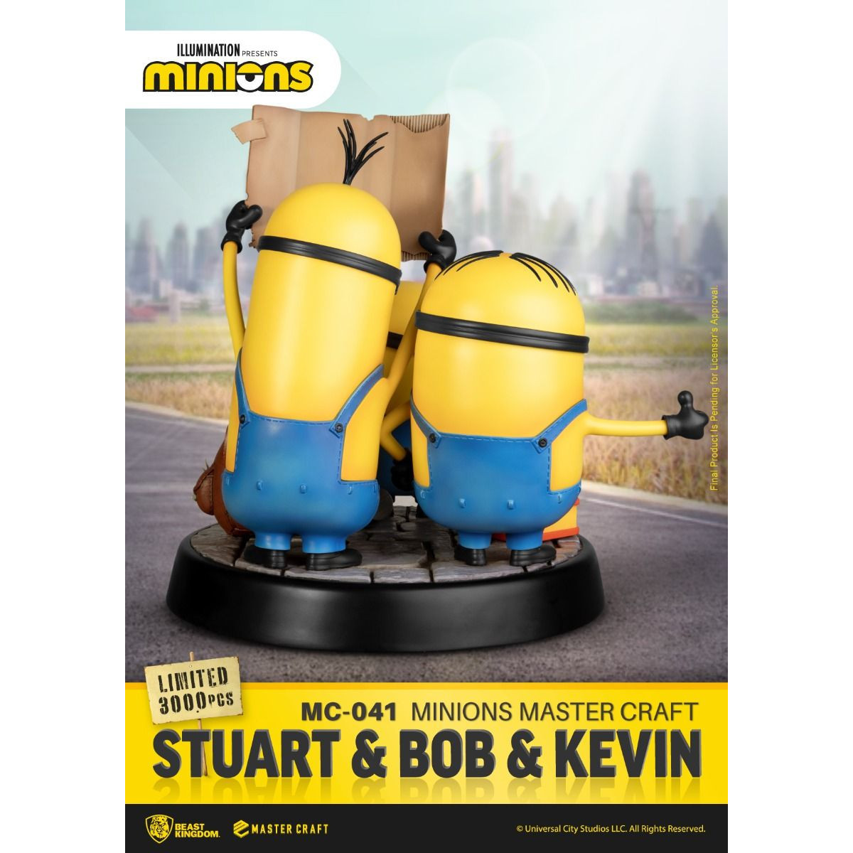 Beast Kingdom Beleuchtung – Master Craft Stuart & Bob & Kevin – Minions