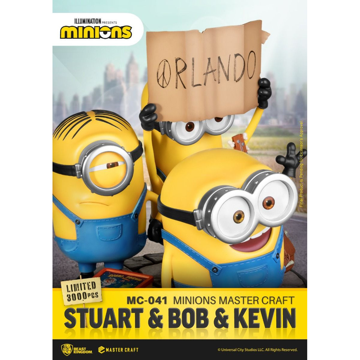 Beast Kingdom Beleuchtung – Master Craft Stuart & Bob & Kevin – Minions