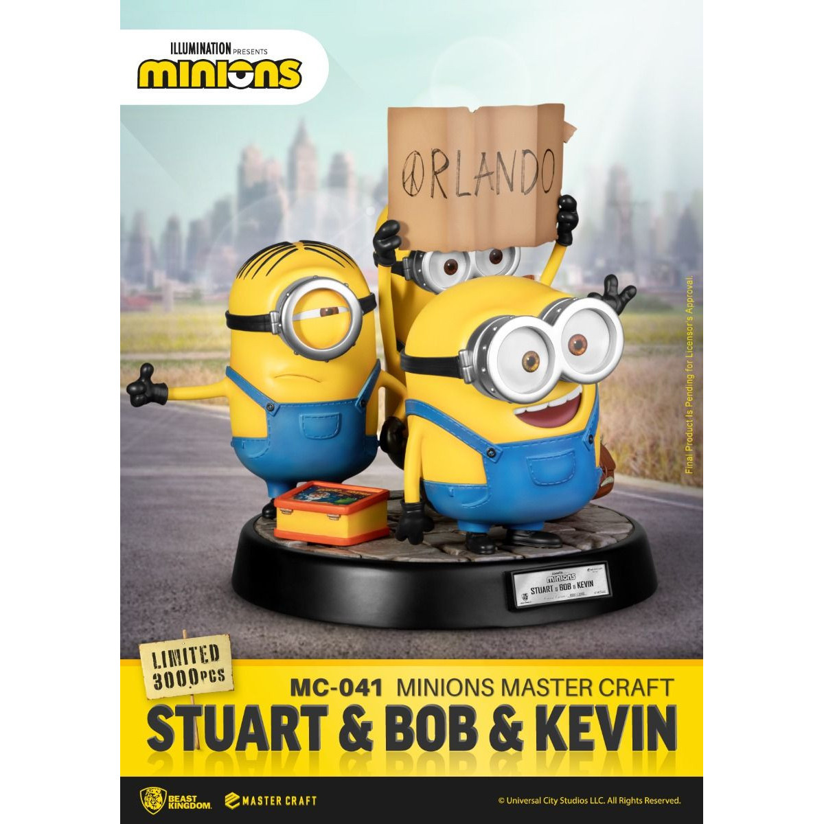 Beast Kingdom Beleuchtung – Master Craft Stuart & Bob & Kevin – Minions