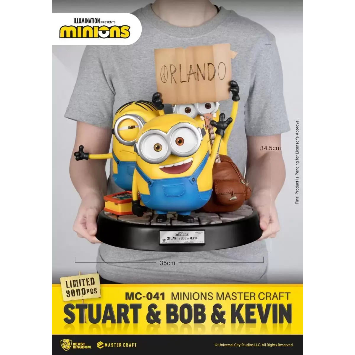 Beast Kingdom Beleuchtung – Master Craft Stuart & Bob & Kevin – Minions