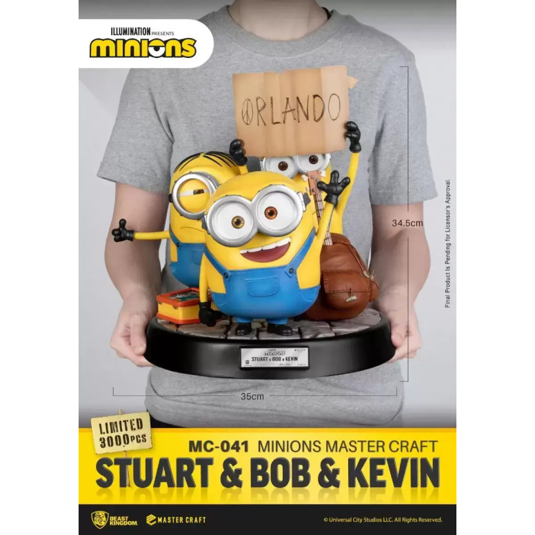 Beast Kingdom Beleuchtung – Master Craft Stuart & Bob & Kevin – Minions