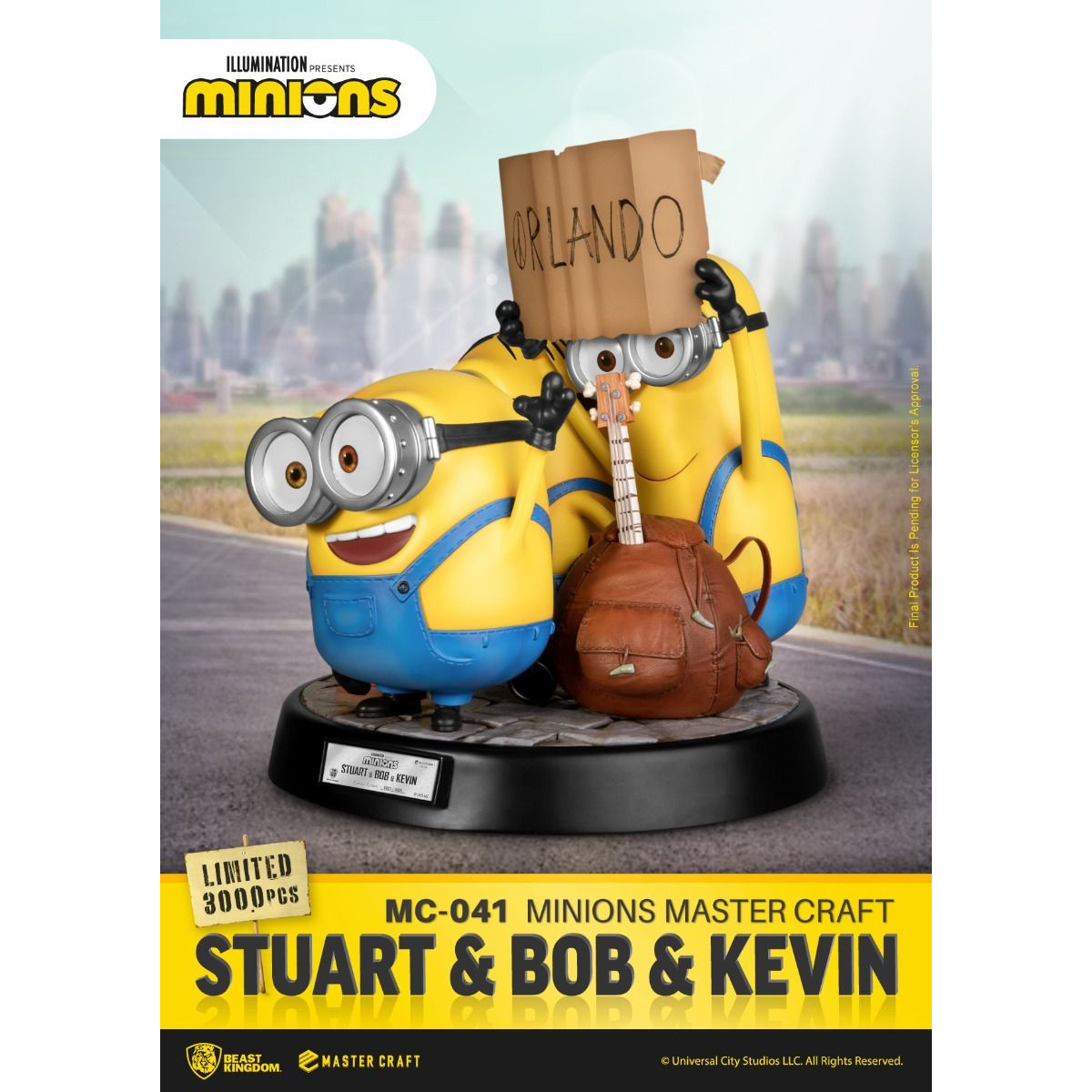 Beast Kingdom Beleuchtung – Master Craft Stuart & Bob & Kevin – Minions