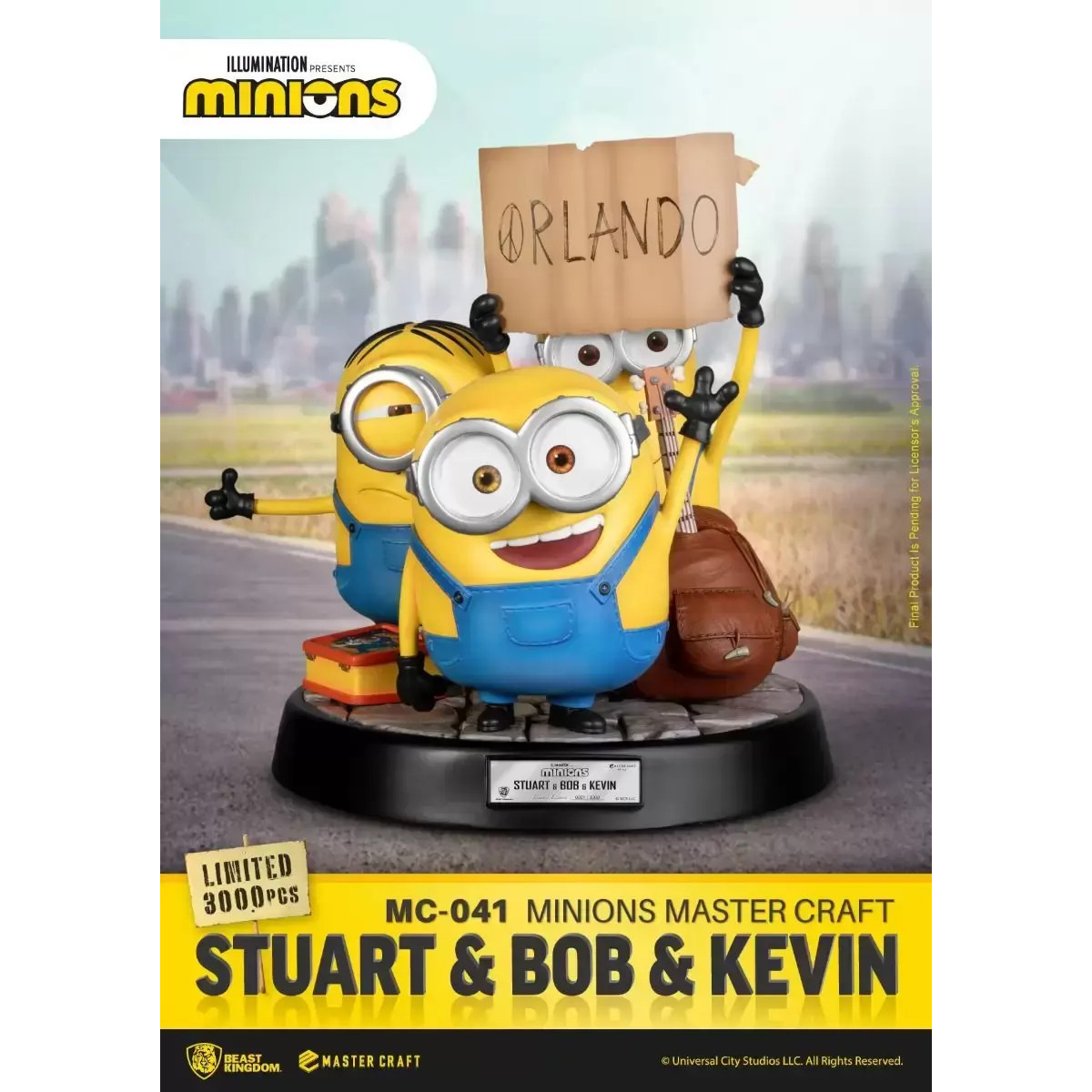 Beast Kingdom Beleuchtung – Master Craft Stuart & Bob & Kevin – Minions