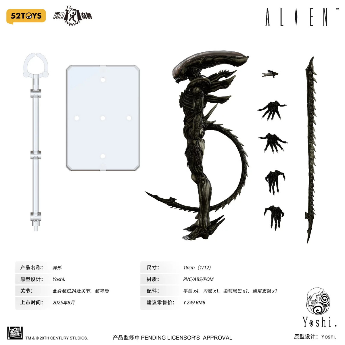 52TOYS X Yoshi – Xenomorph 1:12 – Alien