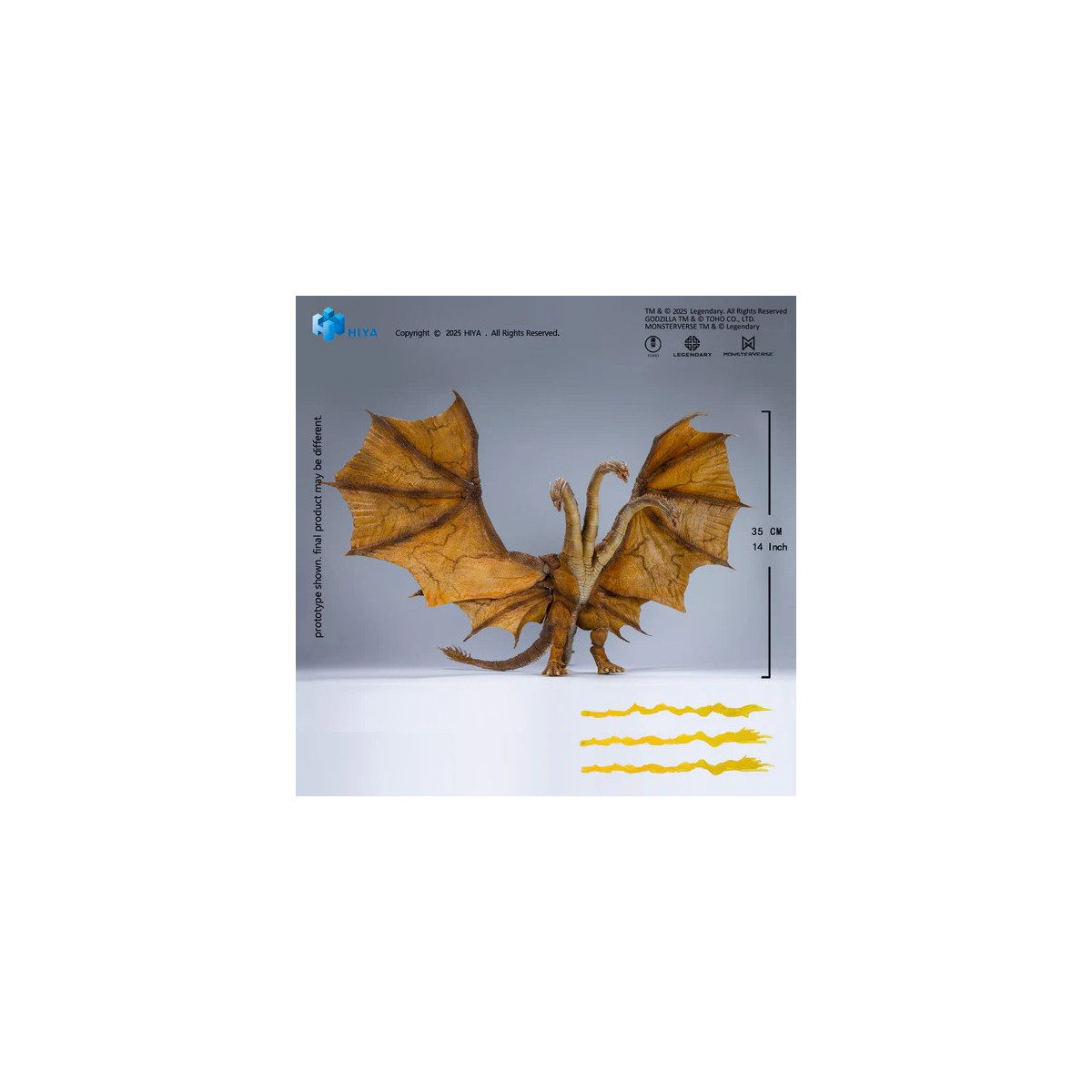 HIYA TOYS - Exquisite Basic Series 1/12 – King Ghidorah 2.0 – „ Godzilla: King of the Monsters“ (2019)