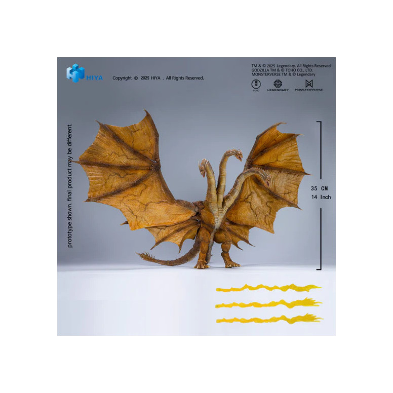 HIYA TOYS - Exquisite Basic Series 1/12 – King Ghidorah 2.0 – „ Godzilla: King of the Monsters“ (2019)