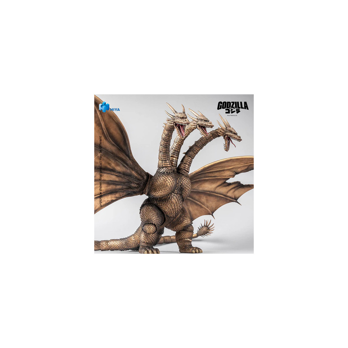 HIYA TOYS - Exquisite Basic Series 1/12 – KING GHIDORAH BATTLE DAMAGED Version – „ Godzilla “ vs. King Ghidorah (1991)