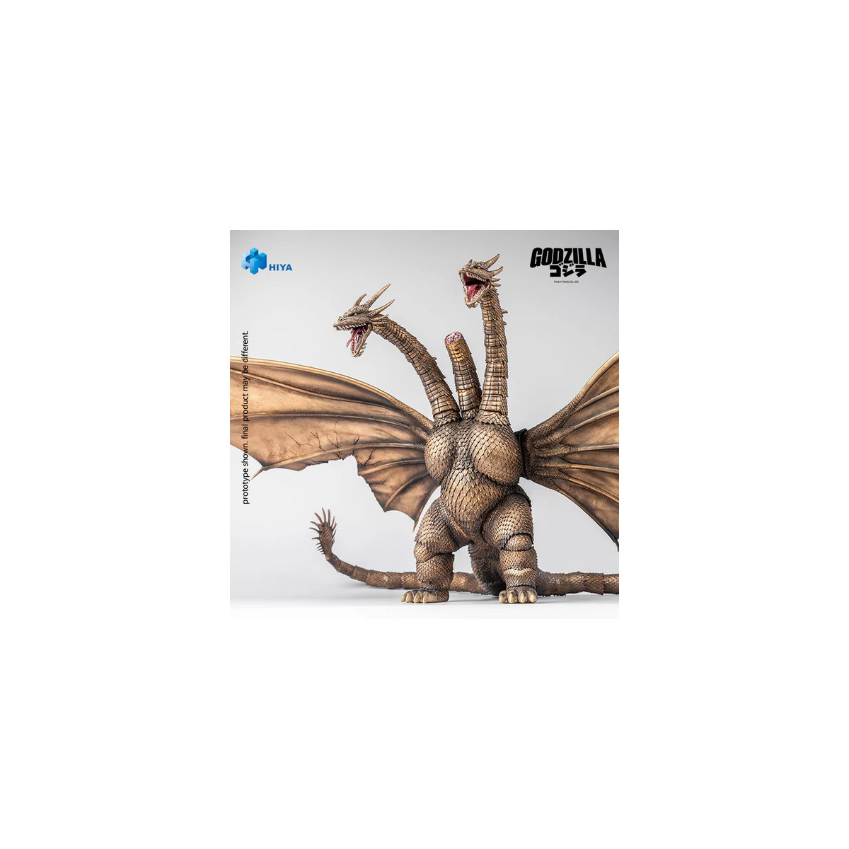 HIYA TOYS - Exquisite Basic Series 1/12 – KING GHIDORAH BATTLE DAMAGED Version – „ Godzilla “ vs. King Ghidorah (1991)